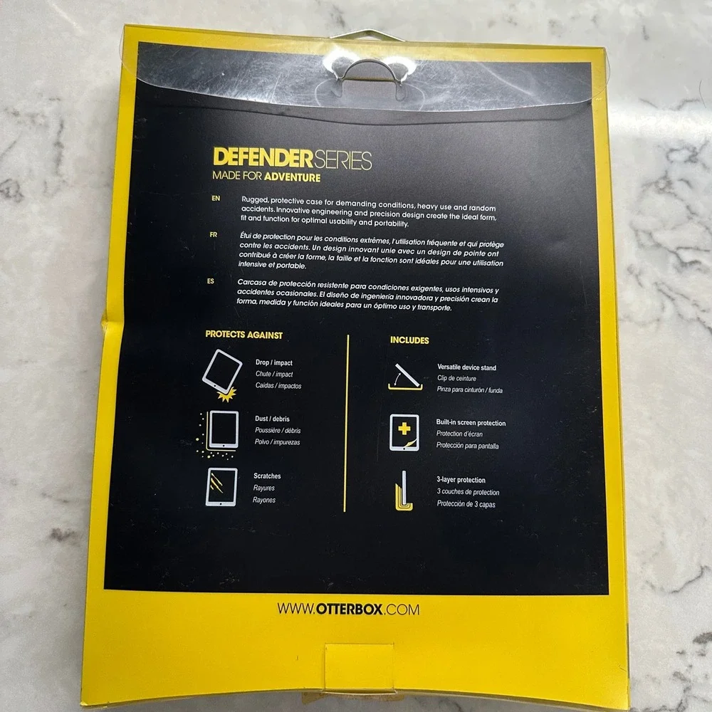 OtterBox Defender Series Rugged Case for iPad 4th Gen New iPad iPad 2 Purple Ble